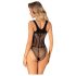 Obsessive B336 - body de rejilla transparente y abierto (negro) - S-L