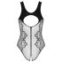Obsessive B335 - body transparente y abierto (negro) - Tallas S-L