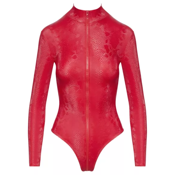 Cottelli - body lencería mujer - estampado serpiente - rojo - M