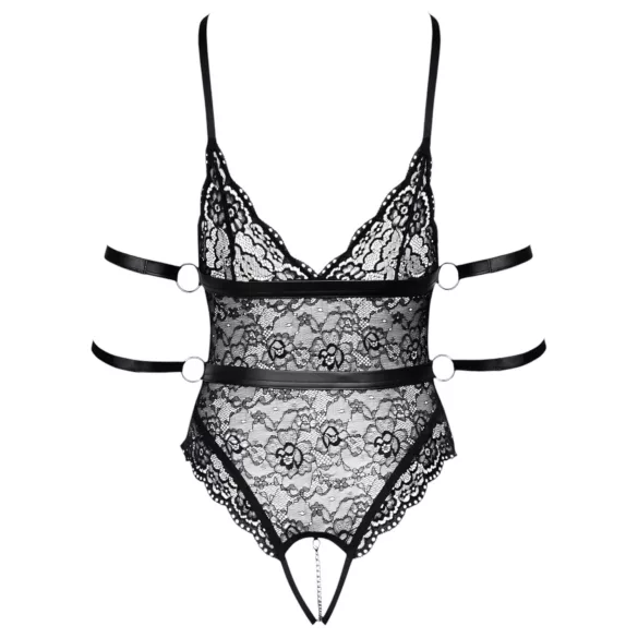 Cottelli Bondage - body de encaje abierto - negro
