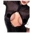 Noir - Body brillante con paneles transparentes (negro) - L