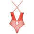 Cottelli - body de encaje con tiras cruzadas (rojo)