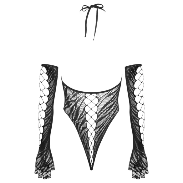 Cottelli - body con guantes - negro - talla S-L