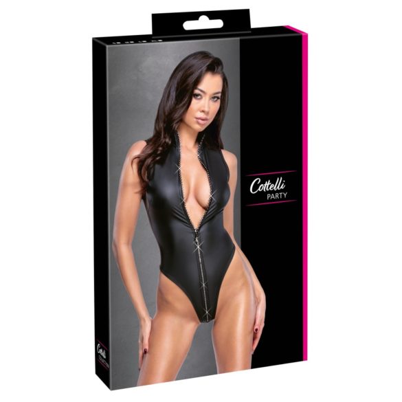 Cottelli - body efecto brillante - negro