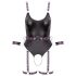 Cottelli - body abierto de bondage con esposas (negro) - M