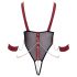 Cottelli Bondage - body abierto con cadena (negro)