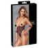 Cottelli Bondage - body abierto con cadena (negro) - L