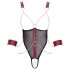 Cottelli Bondage - body abierto con cadena (negro) - L