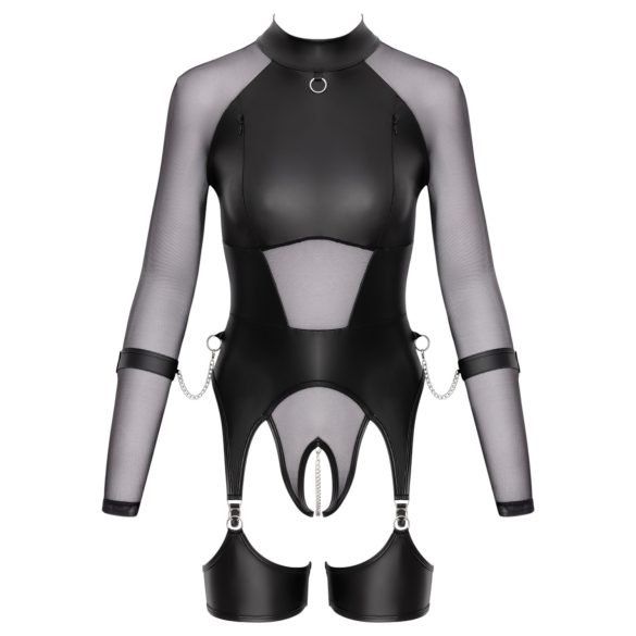 Cottelli Bondage - Top transparente con esposas - negro - L