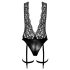 Noir Libido - body con liguero (negro)