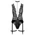 Noir Libido - body con liguero (negro) - M
