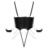 Cottelli - body de bondage con cadenas (negro) - L