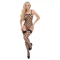   Cottelli Fantasy - body y medias de rejilla negras (talla S-L)