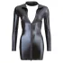 Cottelli - Vestido mini brillante manga larga - negro - XL