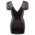 Cottelli - Vestido lencero encaje con lazo - negro - L