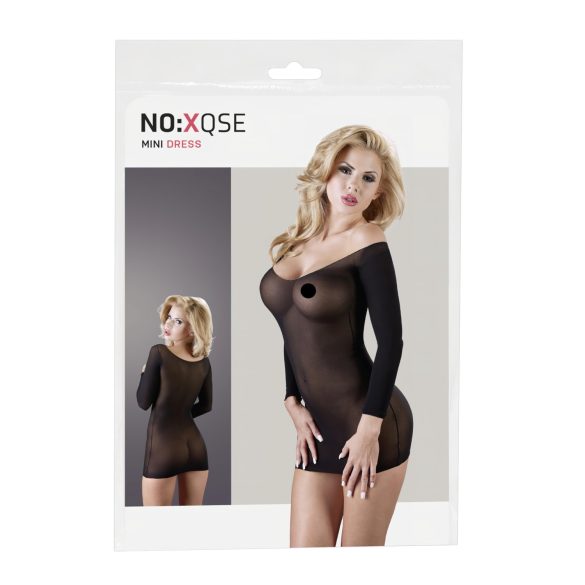 NO:XQSE - Body largo transparente - negro (S-L)
