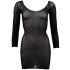 NO:XQSE - Body de manga larga, transparente - negro (S-L)