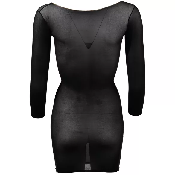 NO:XQSE - Body de manga larga transparente - negro - talla S-L