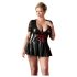Cottelli Plus - Vestido brillante con corsé rojo (negro)