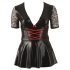 Cottelli Plus - Vestido brillante con corsé rojo (negro)
