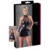 Cottelli - Mini vestido negro con encaje y brillo - L