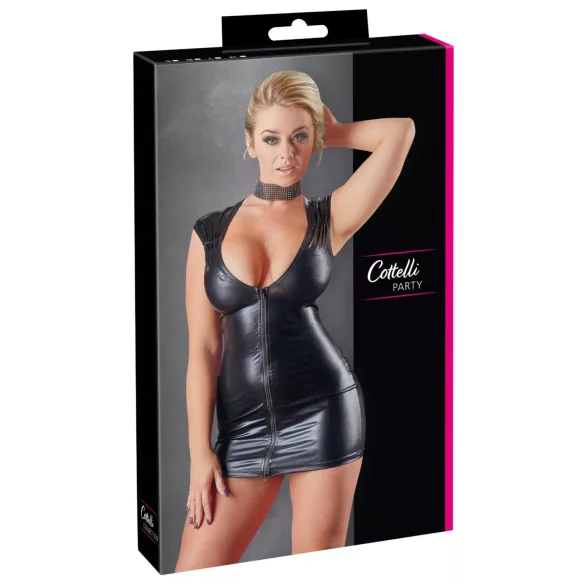 Cottelli - vestido sin mangas brillante - negro - M