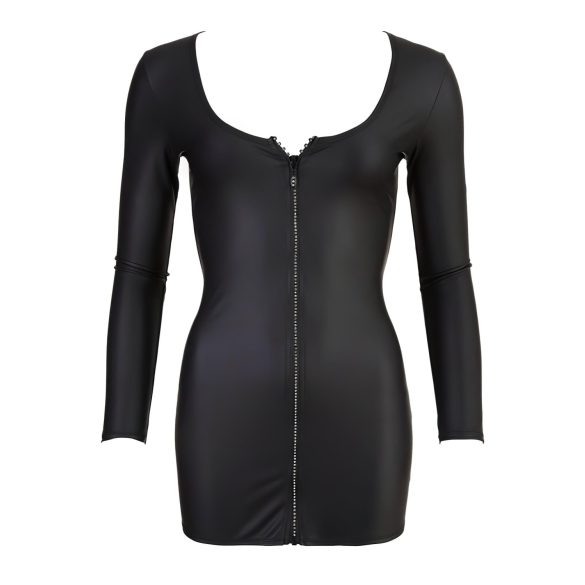 Cottelli - vestido sexy con cremallera y strass - negro