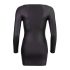 Cottelli - vestido fiesta negro con cremallera de strass