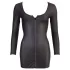 Cottelli - vestido sexy con cremallera y strass - negro