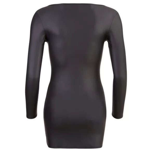 Cottelli - vestido sexy con cremallera y strass - negro