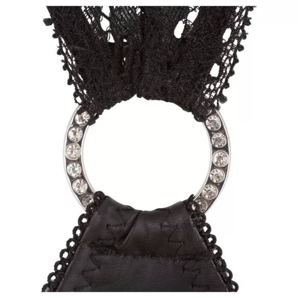 Abierta Fina - vestido mini sexy - transparencias brillantes - negro