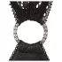 Abierta Fina - vestido mini sexy - transparencias brillantes - negro - M