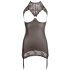 Fina Abierta - Mini vestido brillo audaz (negro) - M