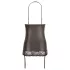 Abierta Fina - vestido mini sexy - transparencias brillantes - negro - M