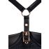Abierta Fina - Vestido empoderador de satén brillante (negro) - 85B/L