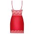 Obsessive Lovica - camisón y tanga de encaje (rojo) - 2XL
