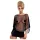 Obsessive Punker - mini vestido transparente con tanga - negro