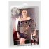 Mandy Mystery - vestido tubo con encaje y tanga negro (S-L)