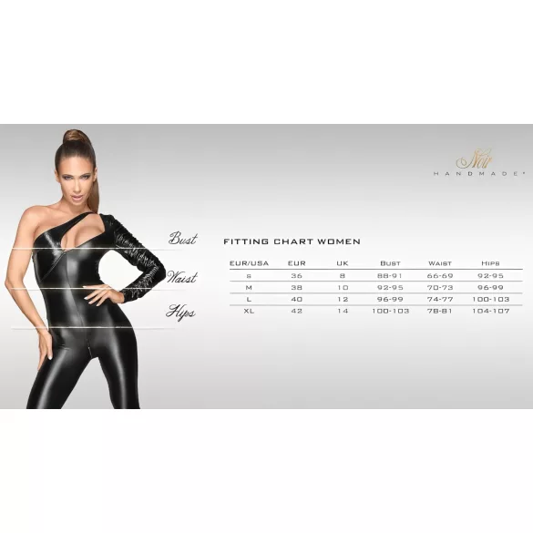 Noir - vestido vinilo con encaje de red - negro