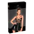 Noir - vestido vinilo con encaje de red - negro - L