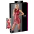 Cottelli Party - minivestido brillante sin mangas con cremallera (rojo)