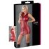 Cottelli Party - minivestido brillante sin mangas con cremallera (rojo) - XL