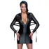 Cottelli Bondage - Vestido efecto brillante con ataduras - negro
