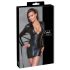 Cottelli Bondage - Vestido brillante con ataduras (negro) - L