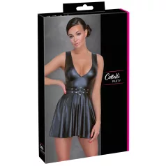 Cottelli - vestido plisado con cinturón - negro - XL