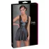 Cottelli - vestido plisado con cinturón - negro - XL
