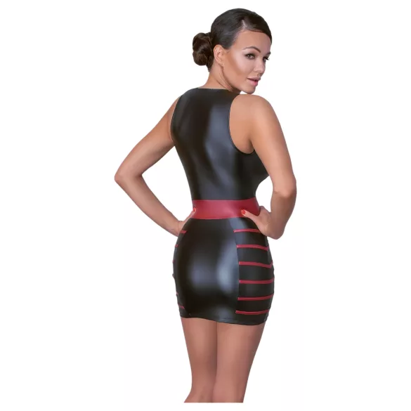 Cottelli Party - vestido ajustado a rayas (negro-rojo) - XL