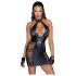 Noir - Minivestido Ajustado con Cordones (Negro)