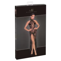Noir - vestido largo transparente floral - negro - M