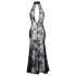Noir - vestido largo transparente floral (negro) - M